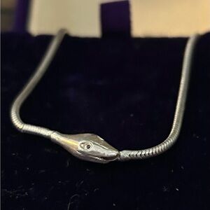 Antique Sterling Collar Snake Chain